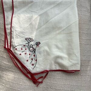 Vintage embroidered tablecloth